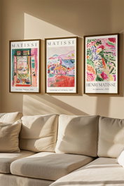 Wallity Artvmodel1-Kahve Conjunto de 3 Pinturas Decorativas Enmarcadas Multicolor